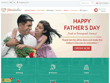 Tablet Screenshot of floraindia.com